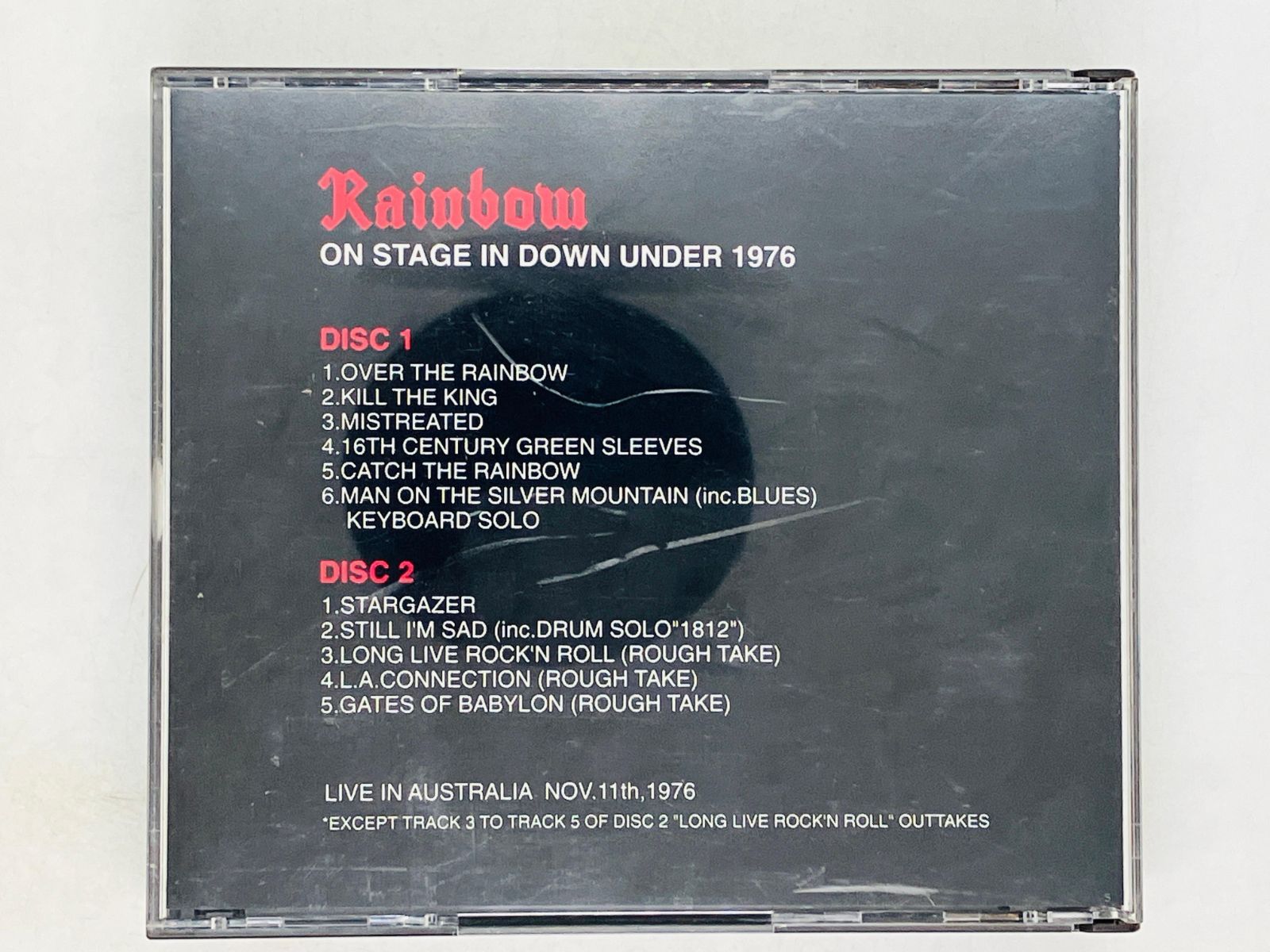 2CD RAINBOW On Stage In Down Under 1976 / live in Australia 