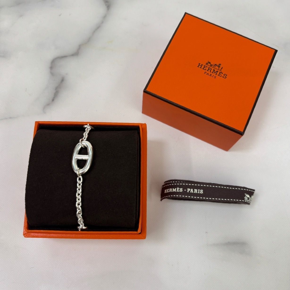 新品未使用】エルメスHERMES シルバーファランドールブレスレット箱 