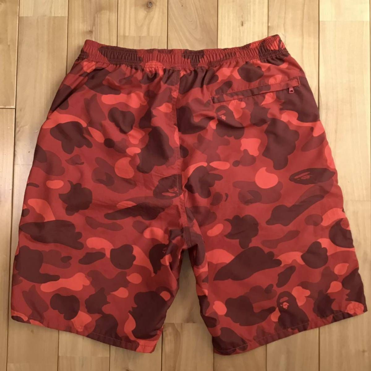 BAPE Red camo beach shorts Lサイズ a bathing ape エイプ ベイプ ア