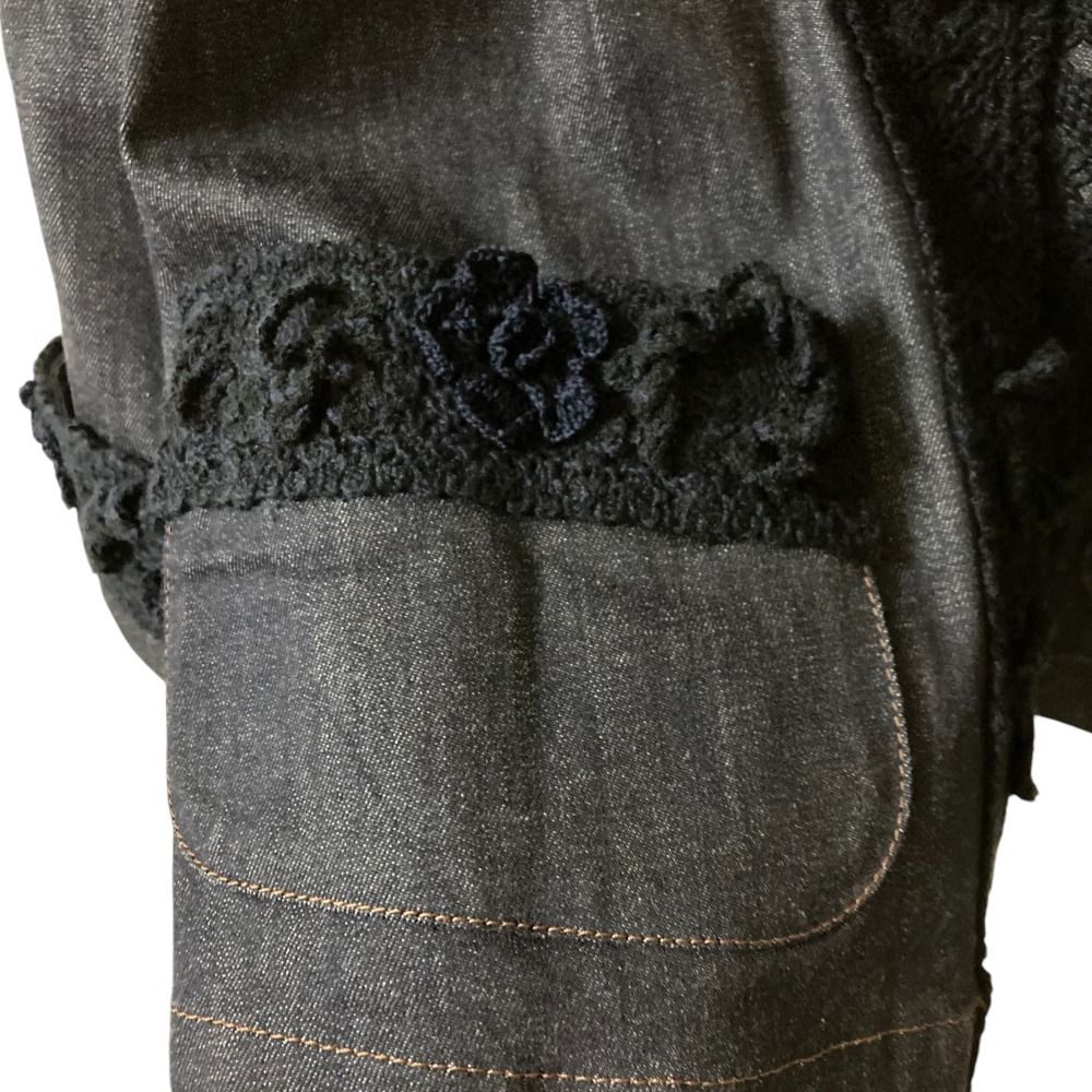 美品✨INGEBORG カイハラストレッチデニムノーカラージャケット 4 セール】 【OUTLET】カイハラストレッチデニムノーカラー