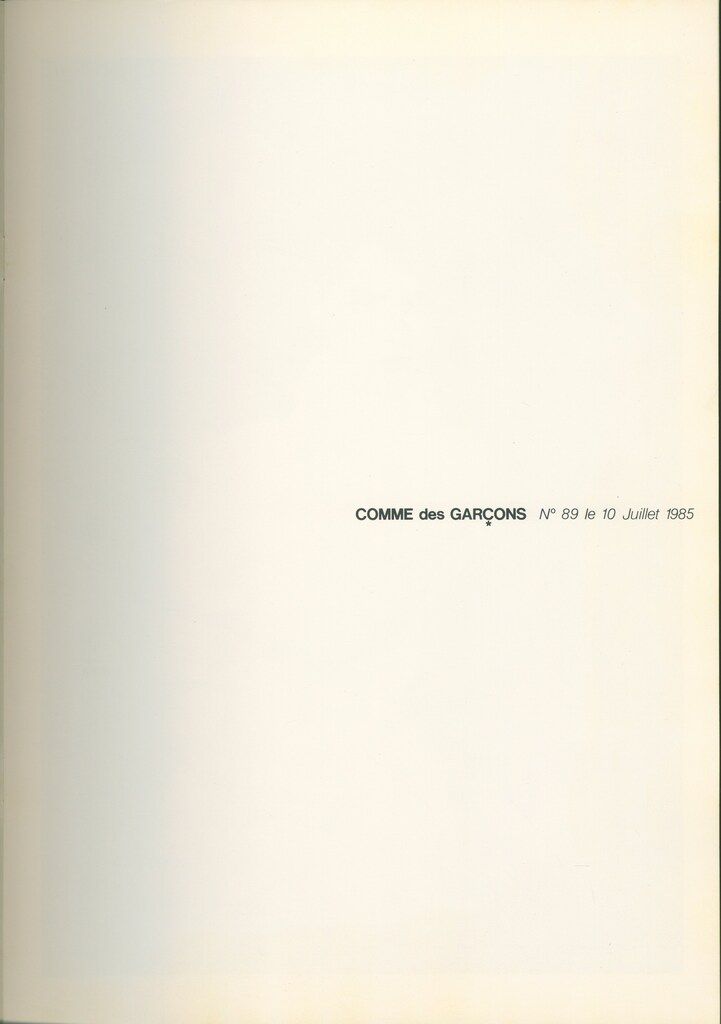 Paolo Roversi COMME des GARCONS 89