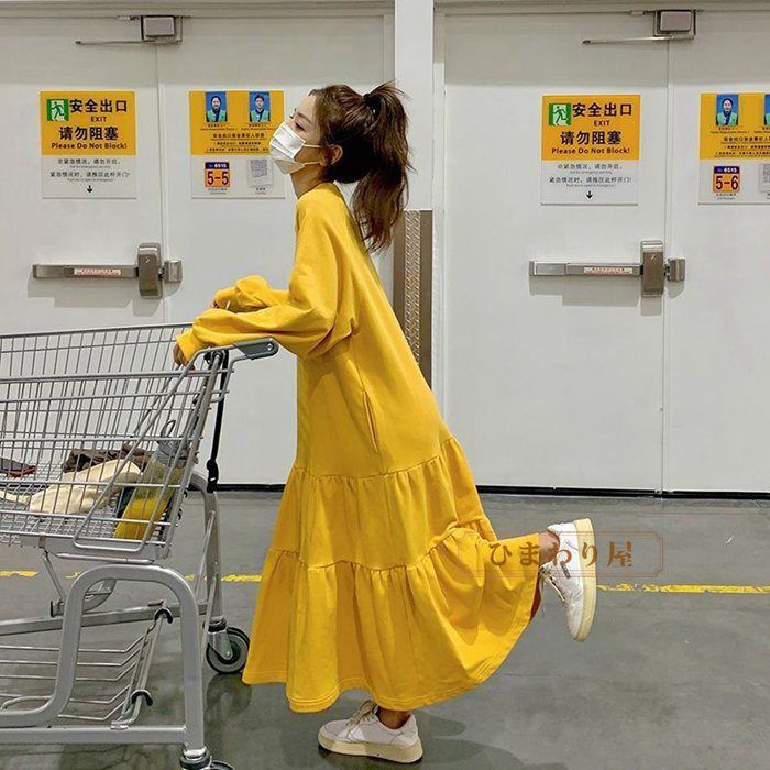 イエローブルーティアードワンピース【残り1点】 | DRESS | OBLI