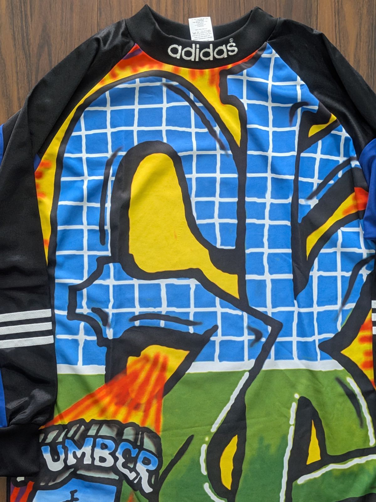 90s Vintage adidas GK ゴールキーパー 総柄 ユニフォーム M