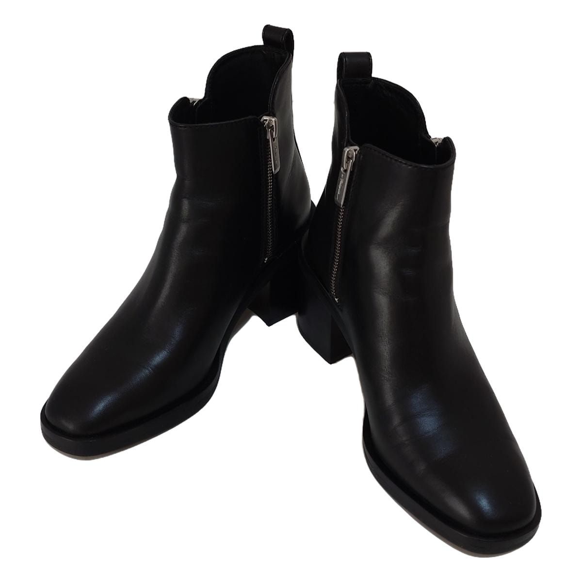 3.1 Phillip lim スリーワンフィリップリム ショートブーツ 36 レディース - 黒 レザー