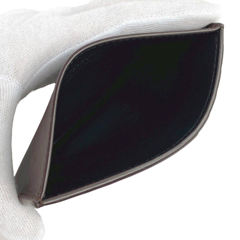 □新同□ サンローラン カード ケース ホルダー 名刺入れ カーフ  