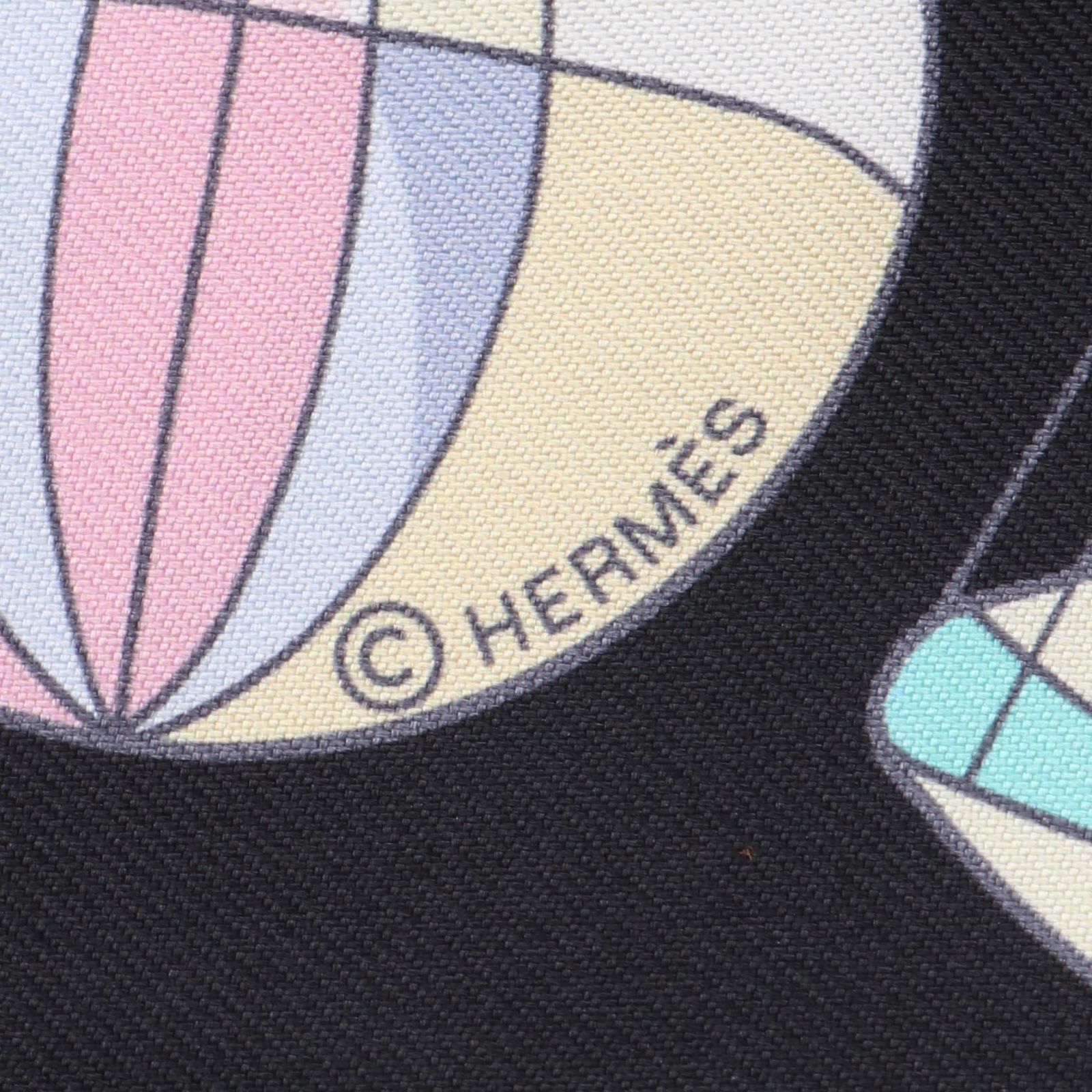 エルメス HERMES スカーフ ツイリーLES FOLIES DU CIEL シルク