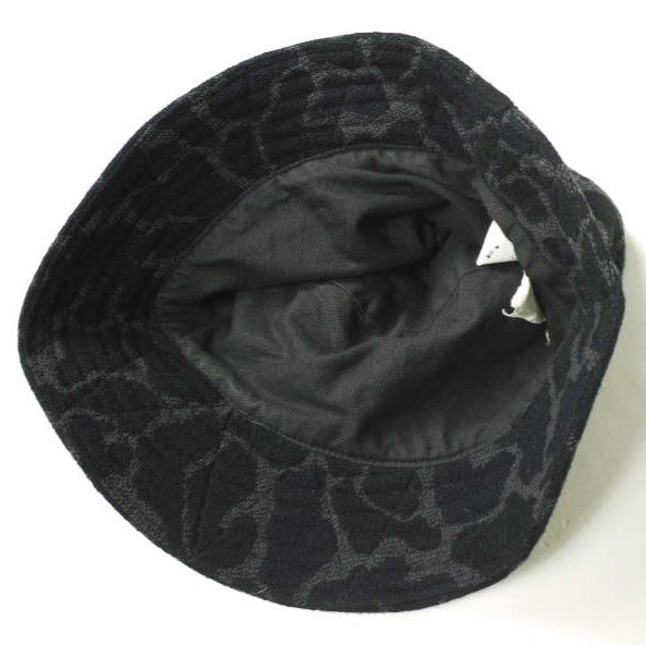 Engineered Garments エンジニアードガーメンツ アメリカ製 Camouflage Bucket Hat カモフラージュ バケットハット M(内周約58-59cm) ブラック/グレー 帽子 g18471