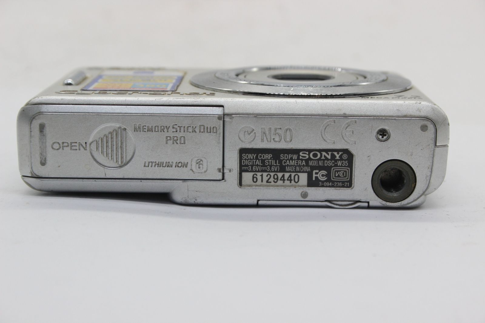 SONY 【返品保証】 ソニー SONY Cyber-shot DSC-W35 3x バッテリー付き コンパクトデジタルカメラ s9920