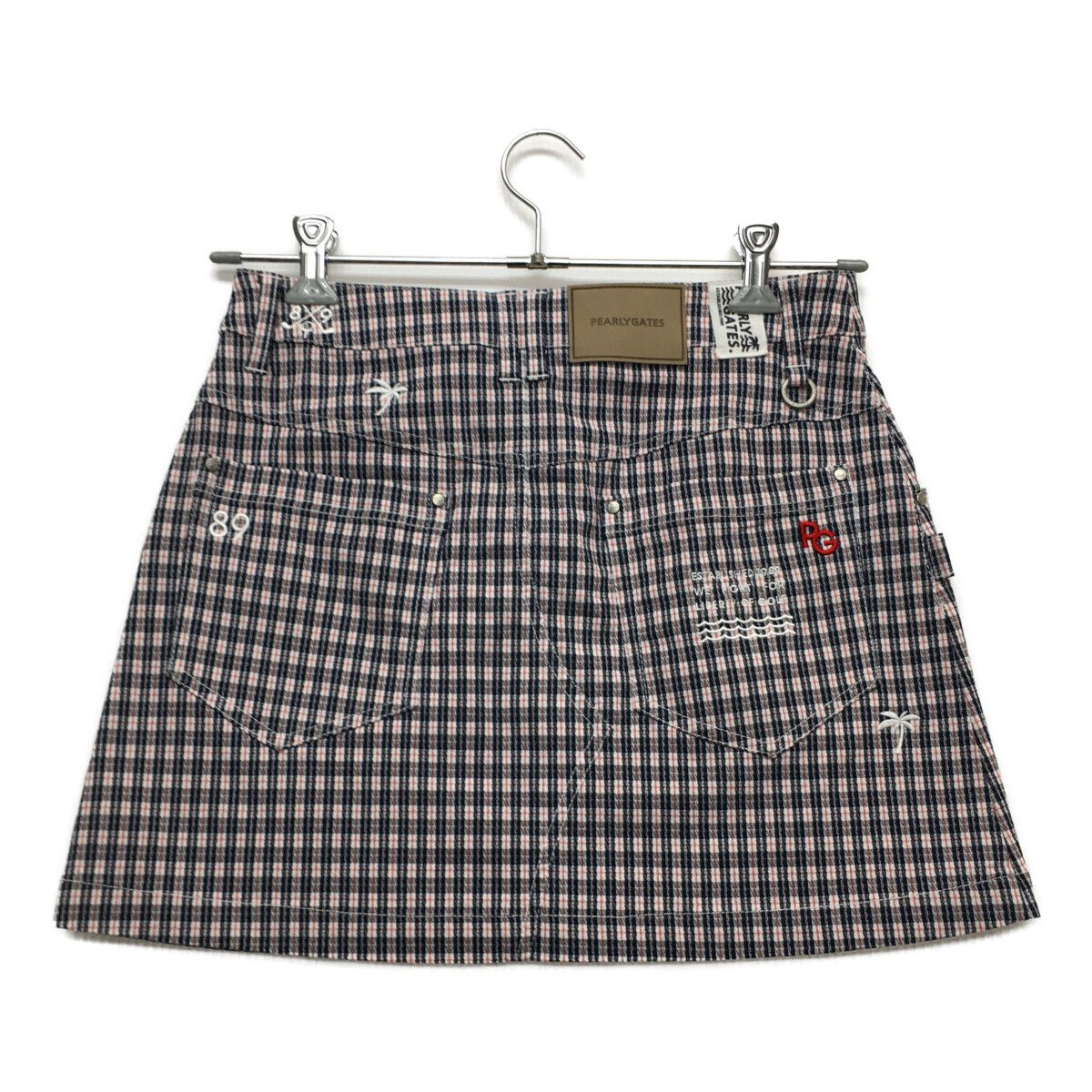 中古 レディース パーリーゲイツ PEARLY GATES スカート 1(M) 紺×白×赤