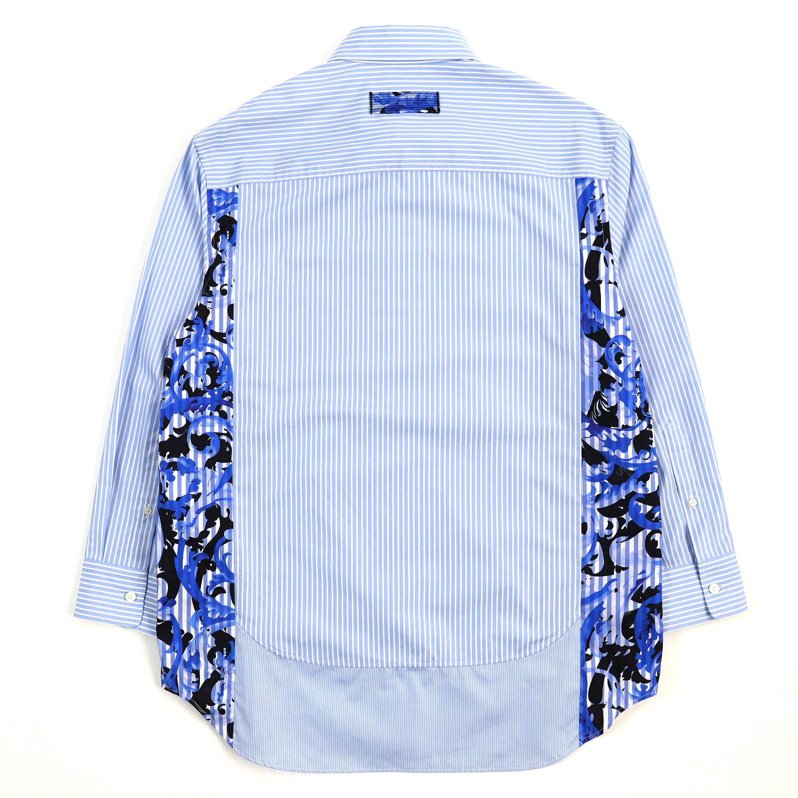 90s VERSACE ストライプ 長袖シャツ 未使用デッドストック90s GIANNI VERSACE ジャンニ ヴェルサーチ