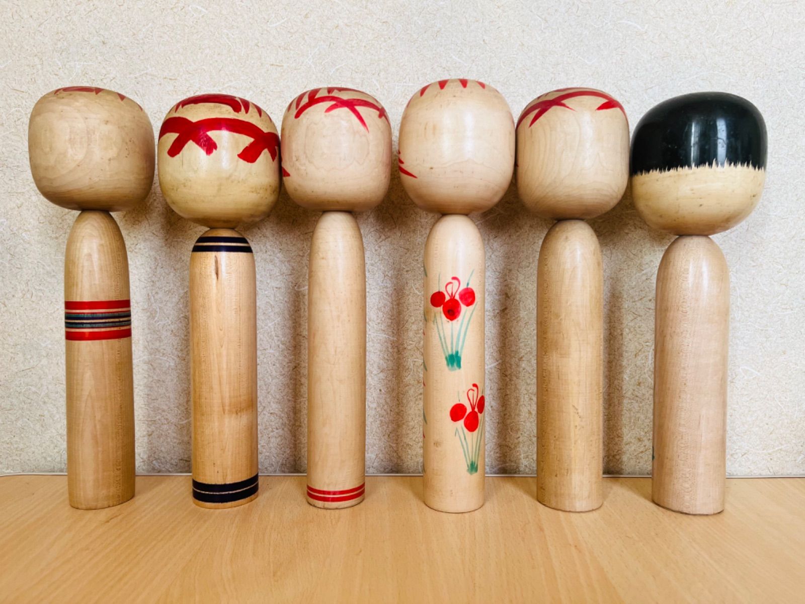 伝統こけし／遠刈田系／1尺／6本セット