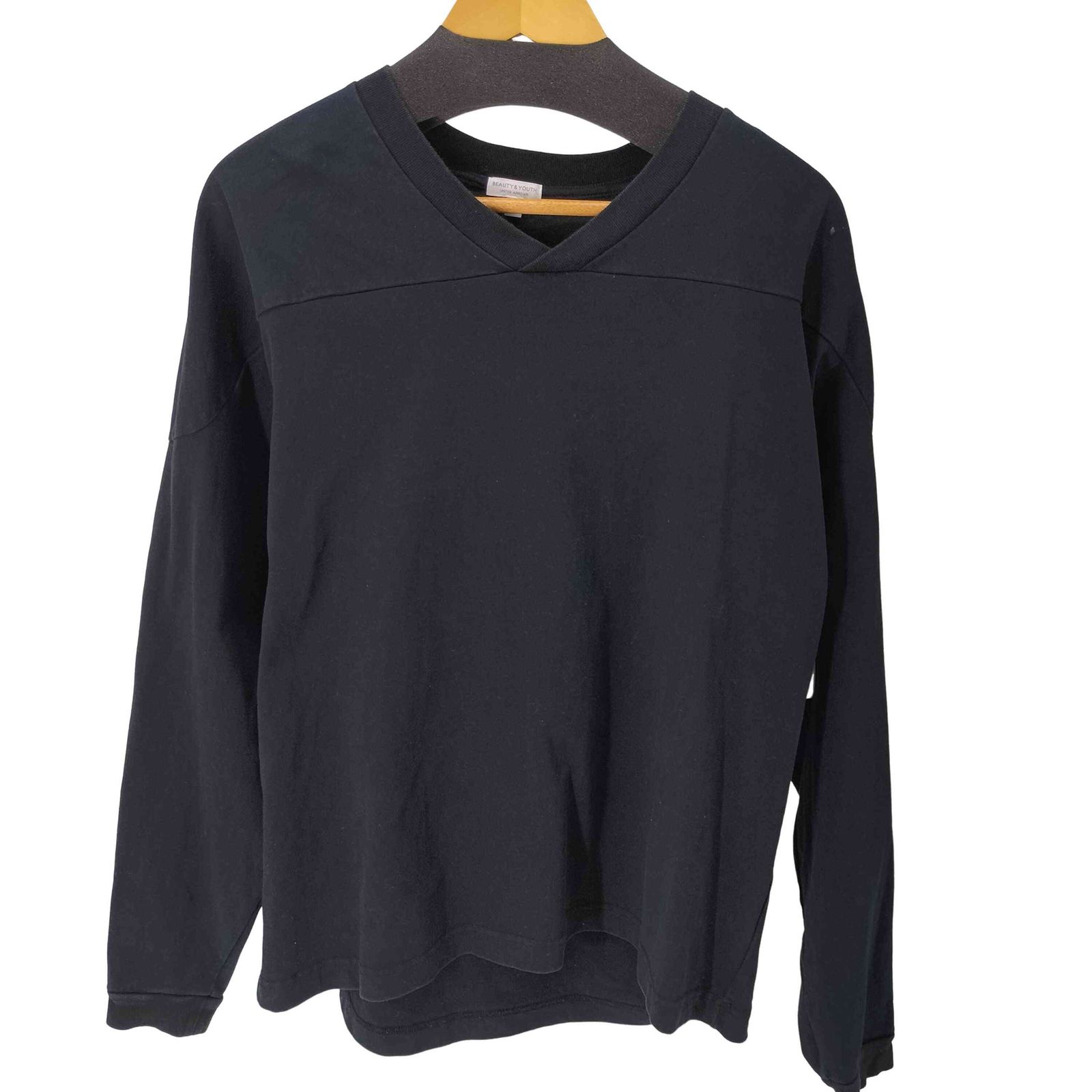 ビューティーアンドユースユナイテッドアローズ BEAUTY ＆ YOUTH UNITED ARROWS  フットボール Vネック L/S カットソー メンズ JPN：M 