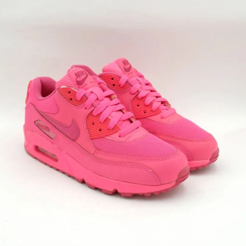 NIKE AIR MAX 90 GS HYPER PINK ナイキ エア マックス ハイパー ピンク ネオン 蛍光 24.5cm 345017 601  - メルカリ