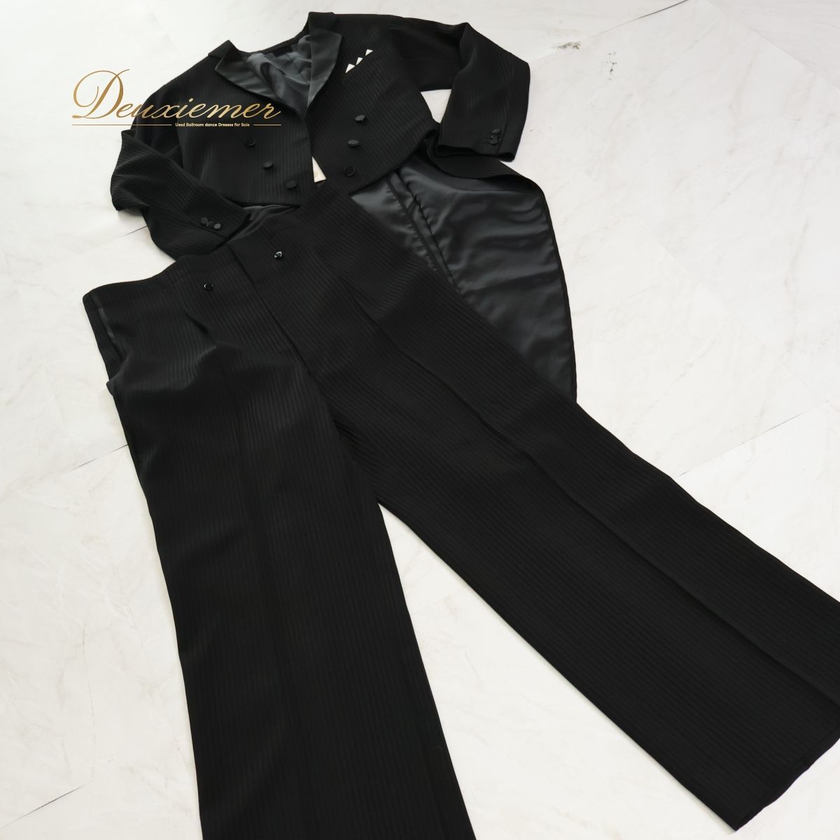 美品 社交ダンス衣装】ブラック Hasebe ハセベ 燕尾服