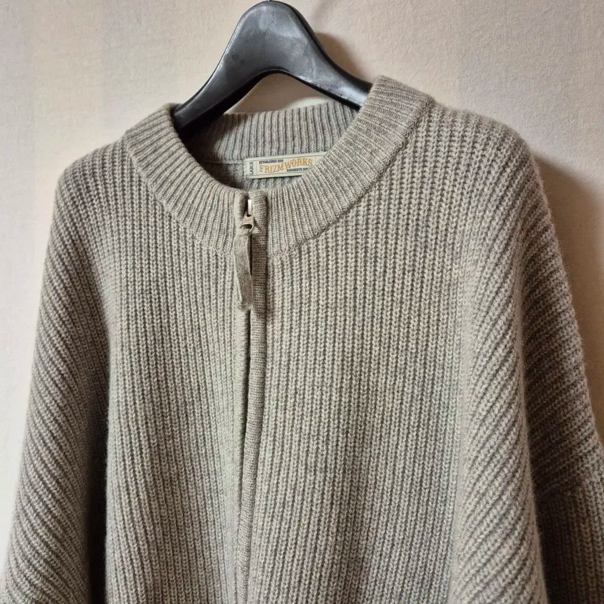 FrizmWORKS フリズムワークス ウール デッキ ジップアップ カーディガン_size L