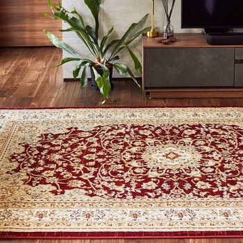 教育する ラグ ウィルトン織ラグ 約200×250cm メダリオン柄 エジプト製 バハレイヤ 2カラー 4サイズ 【店内全品送料無料】