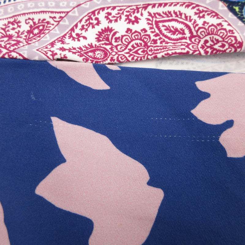 エトロ ETRO ワンピース ノースリーブ ひざ丈 ペイズリー柄 38 青系