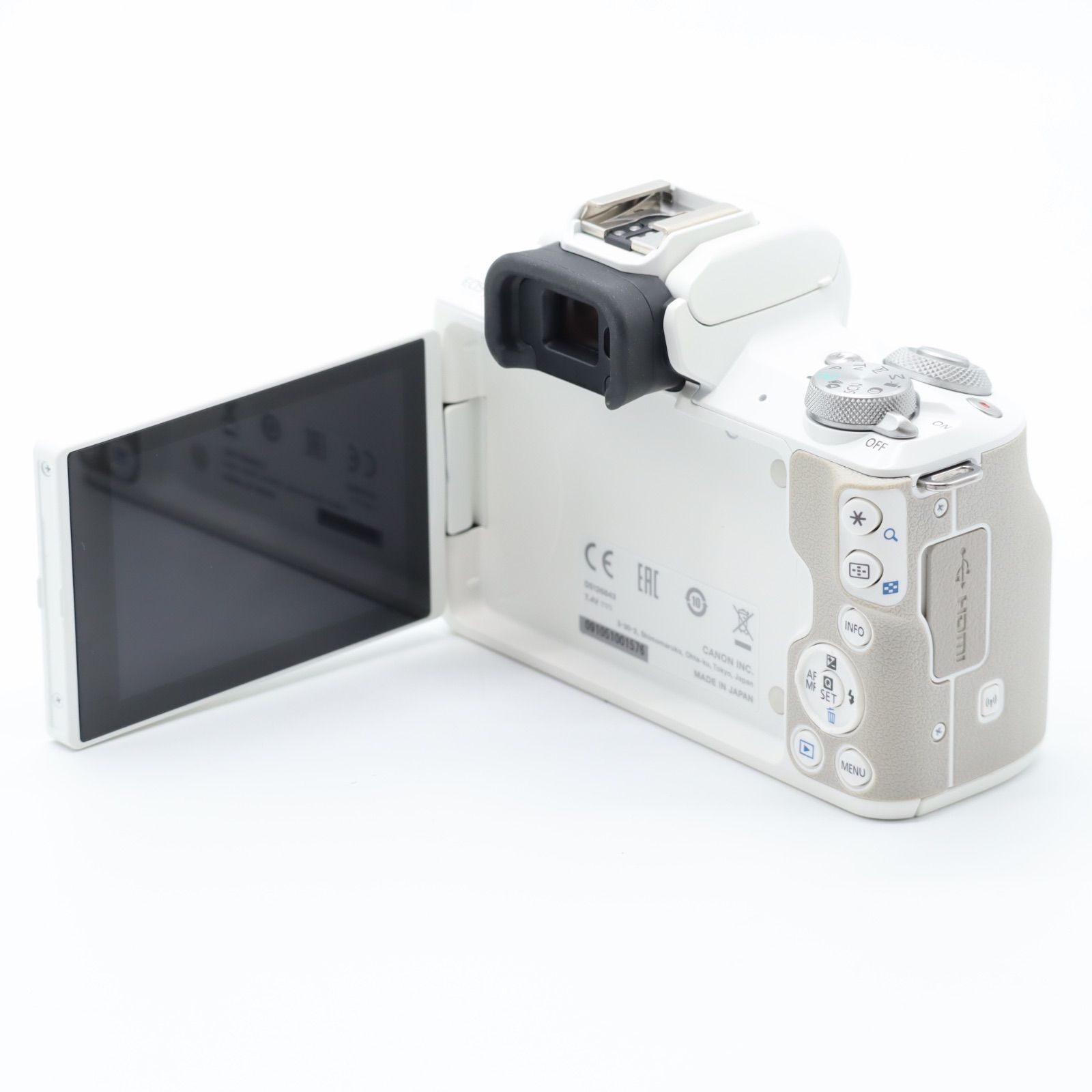 Canon ミラーレス一眼カメラ EOS Kiss M2 ボディー ホワイト