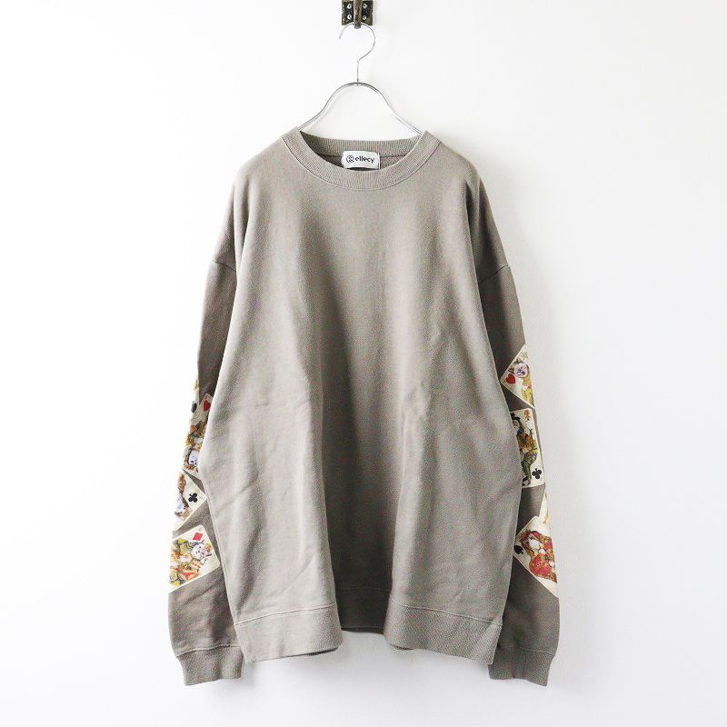 ＆ellecy アンドエルシー　ネコトランプスウェット　トレーナー　新品未使用 ＆ellecy アンドエルシー ネコトランプスウェット トレーナー