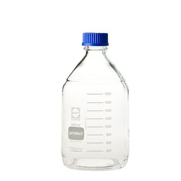 ねじ口びん セーフティコート 青キャップ付 2L 017280-2000
