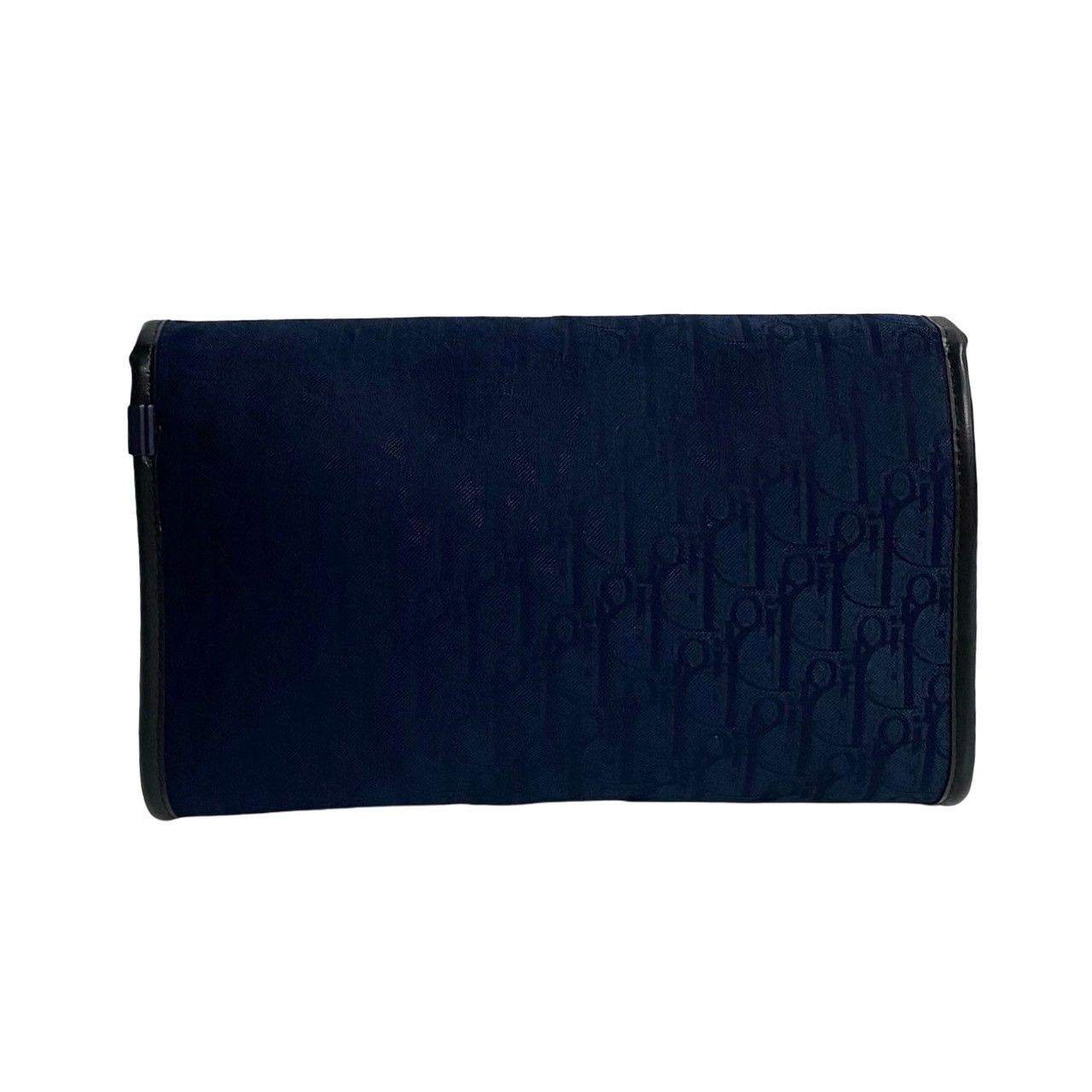美品　クリスチャンディオール トロッター レザー　チェーン　ショルダーバッグ 極美品 Dior チェーンショルダーバック レザー 濃紺 D金具