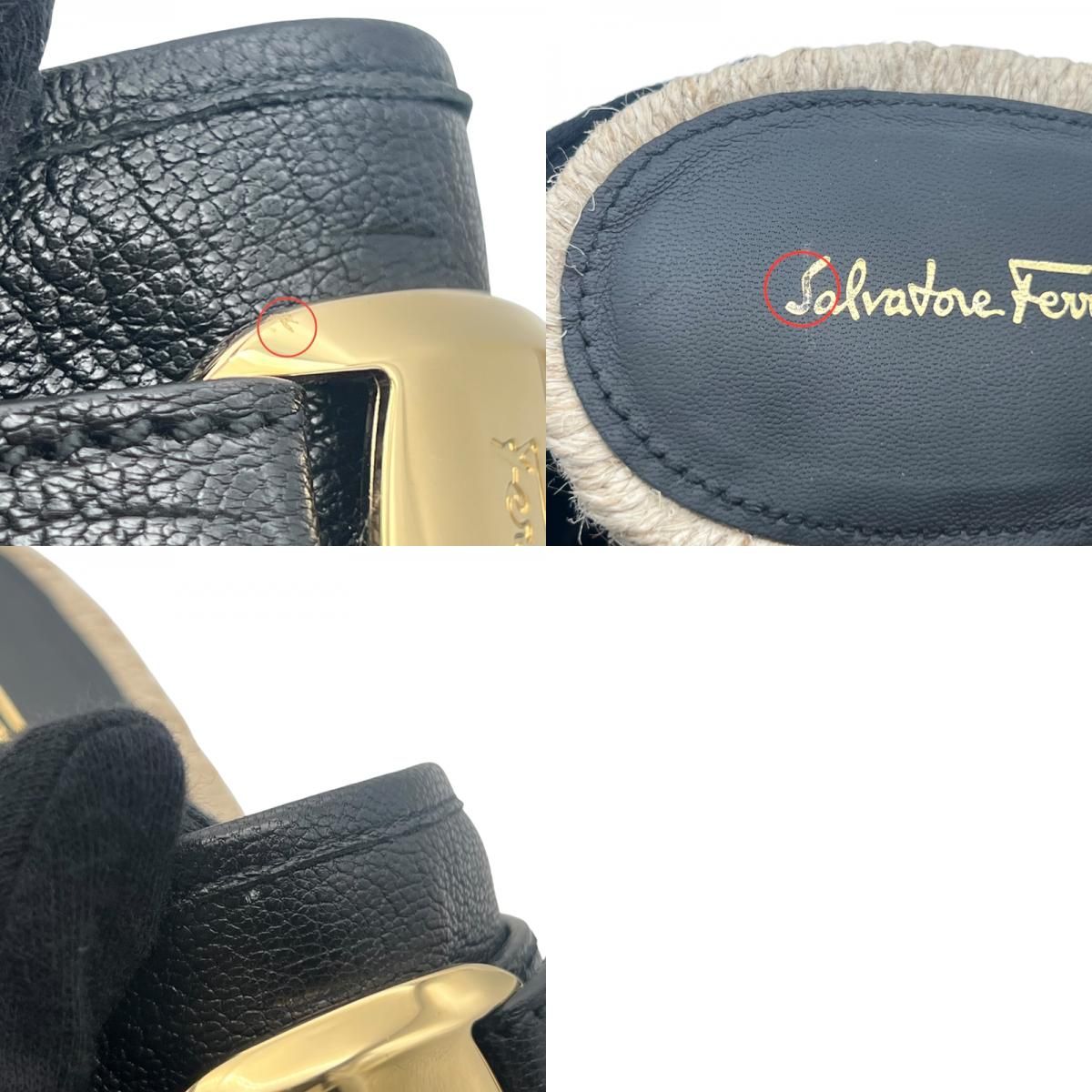 サルヴァトーレ・フェラガモ Salvatore Ferragamo ヴァラレザー US7  