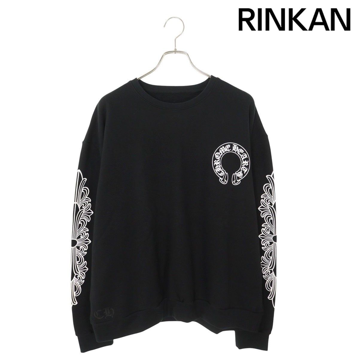 クロムハーツ SWTSHRT PLVR バックホースシュー袖フローラルプリント  