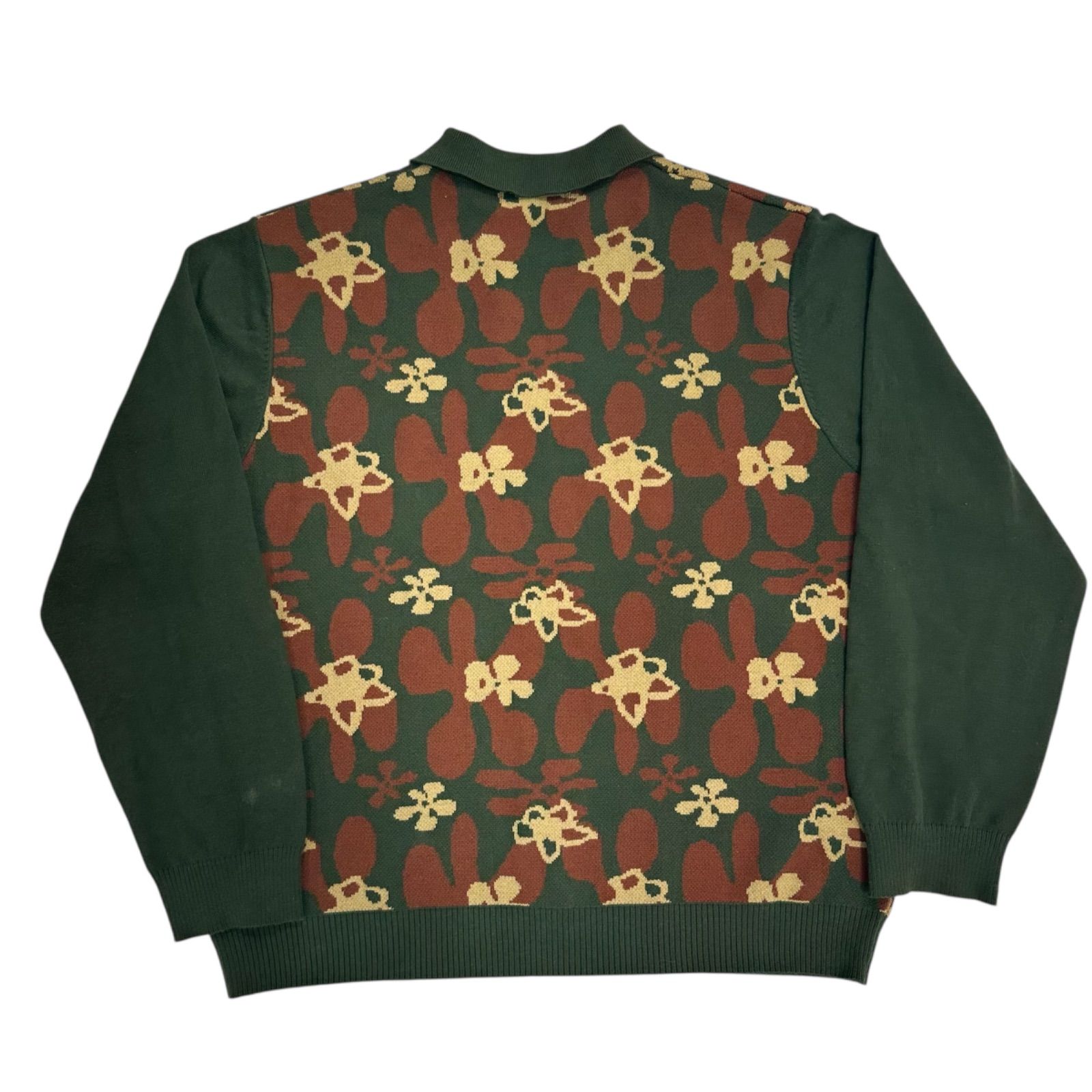 70】TTT MSW Flower camo knit polo ティー モダンストリートウェアー