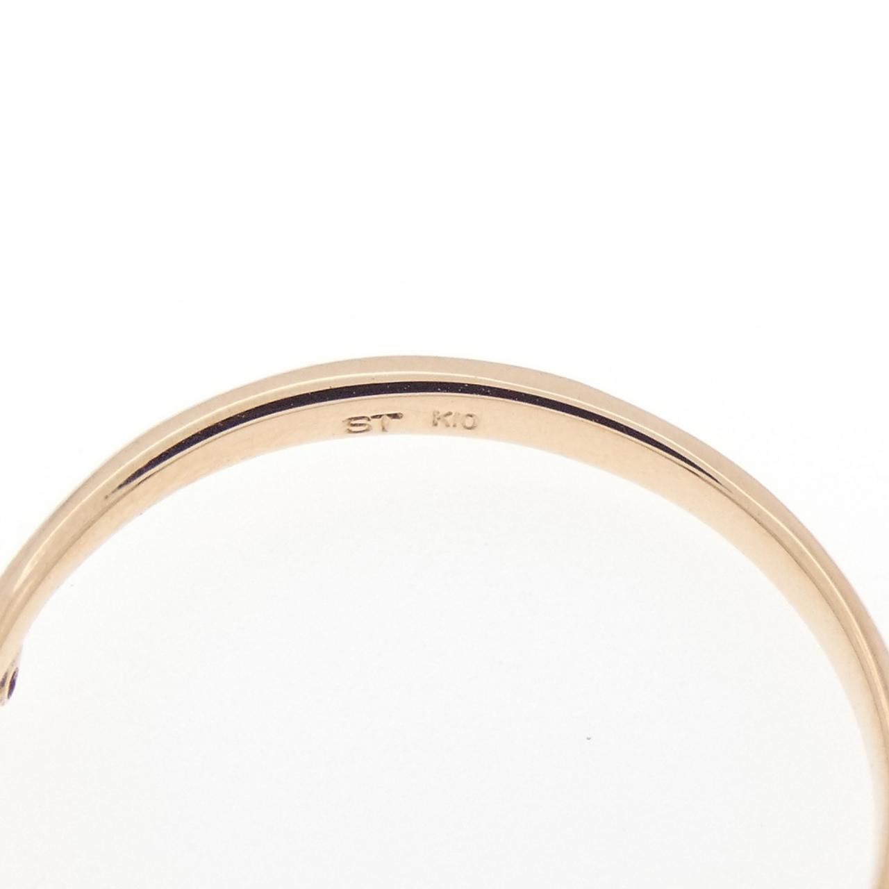 サマンサティアラ カラーストーン リング 花モチーフ ゴールドリング