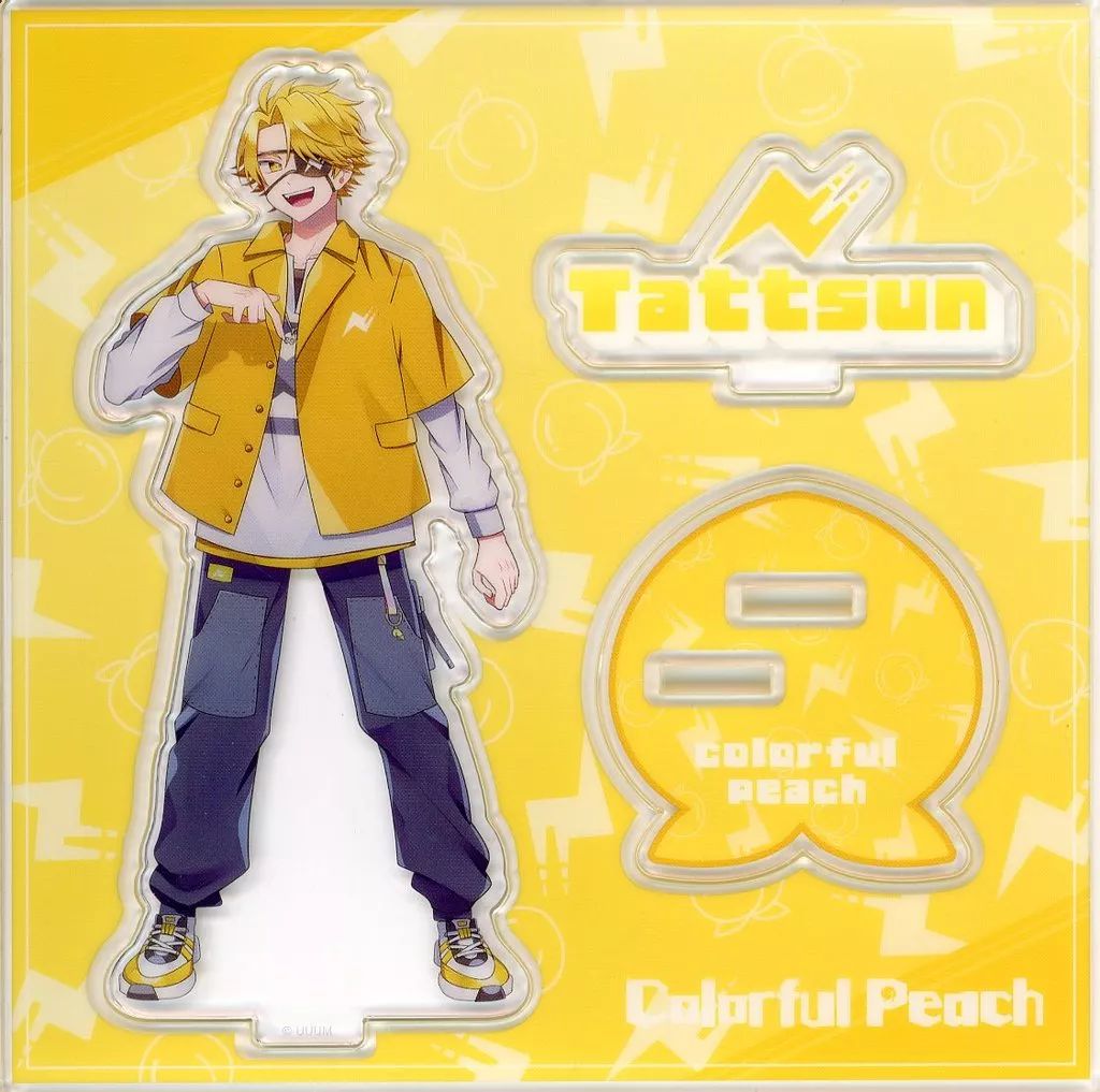 新品】アクリルスタンド・アクリルパネル たっつん(カラフルピーチ