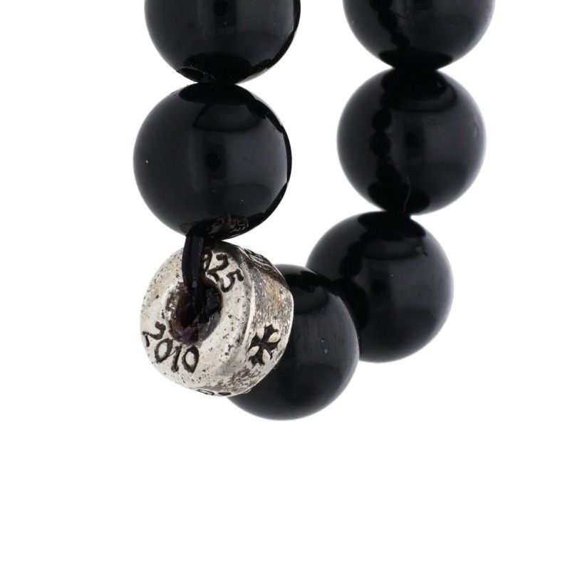  クロムハーツ 6 mm BEAD mmビーズブレス スタックダガーチャームオブシディアンビーズブレスレット メンズ その他 アクセサリー