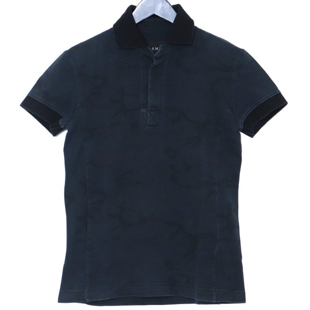 AKM KANOKO POLO SHIRT CAMO Sサイズ ブラック T061 CTN087 - メルカリ