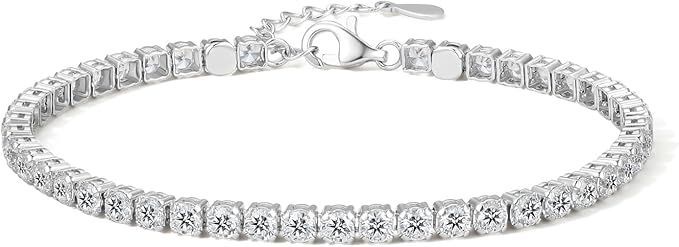 【在庫処分】テニスブレスレット オルタネーティング ブレスレット レディース アクセサリー シルバー 金属アレルギー対応 パワーストーン レディース アクセサリー シンプル 人気 ギフト 