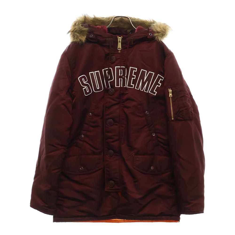 SUPREME シュプリーム 16AW Arc Logo N-3B Parka アーチロゴフライトジャケット バーガンディ
