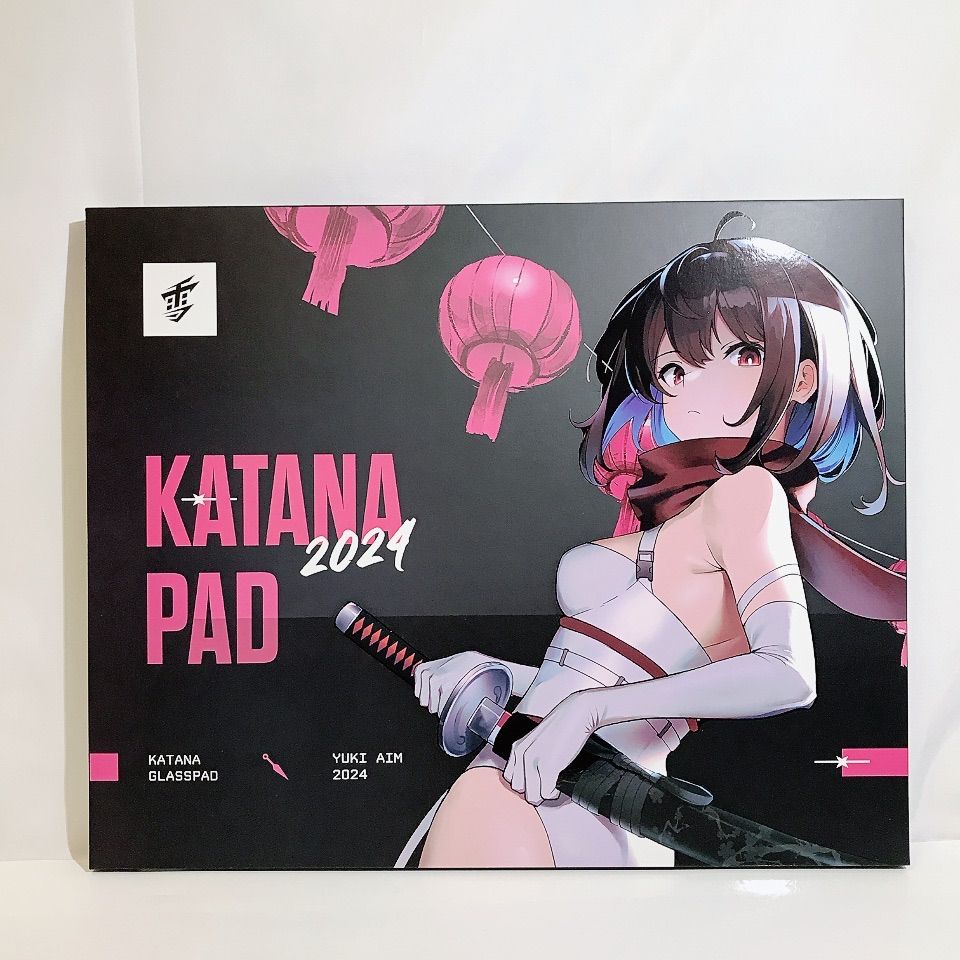 未開封品】Yuki Aim Glass Mousepad Katana Large Drop 1 ユキエイム 