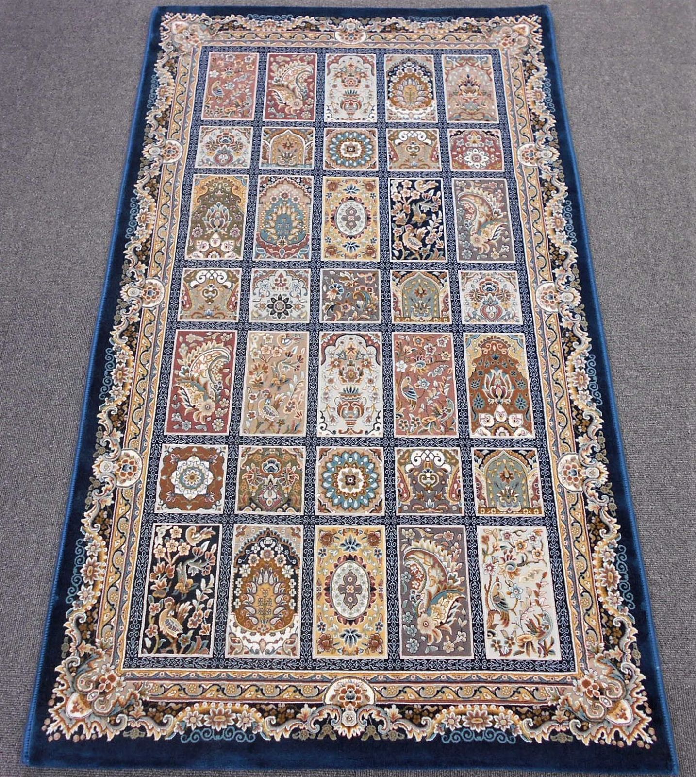 225万ノット！超高密度織 絨毯！ 本場イラン産150×225cm‐200081 - ラグ ...