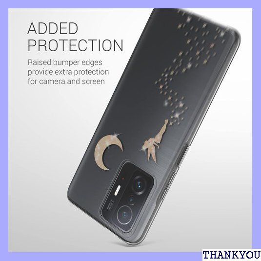 kwmobile 対応: Xiaomi 11T / 11T Pro ケース - TPU 保護 カバー きらめく妖精デザイン 764