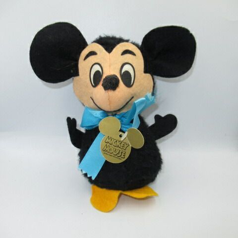 ビンテージMickey Mouseミッキーぬいぐるみ人形オールドディズニーミッキーマウスDISNEY1品限り