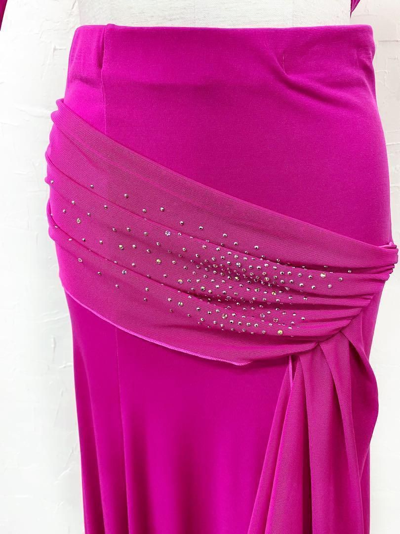 パーティー】新品ラインストーン 安い チェリーピンク セットアップ