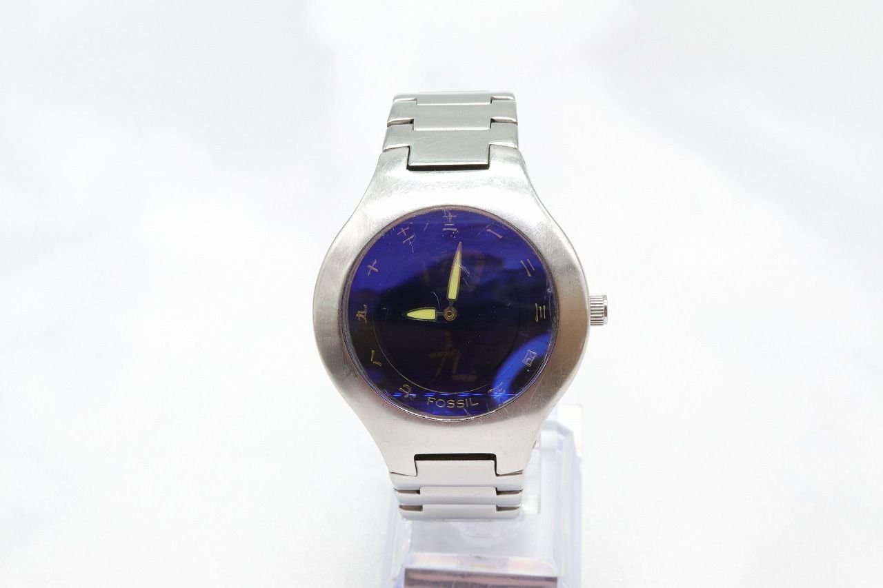 メール便無料】 FOSSIL ジャンク品 漢数字 JR8000 TIC BIG 腕時計 