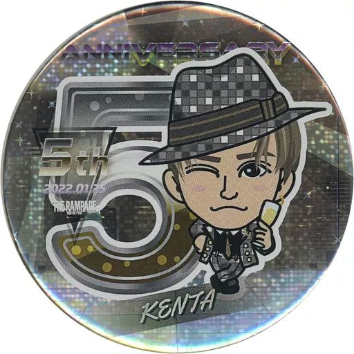 中古】バッジ・ピンズ 神谷健太 75mm缶バッジ(プチキャラ 動きver