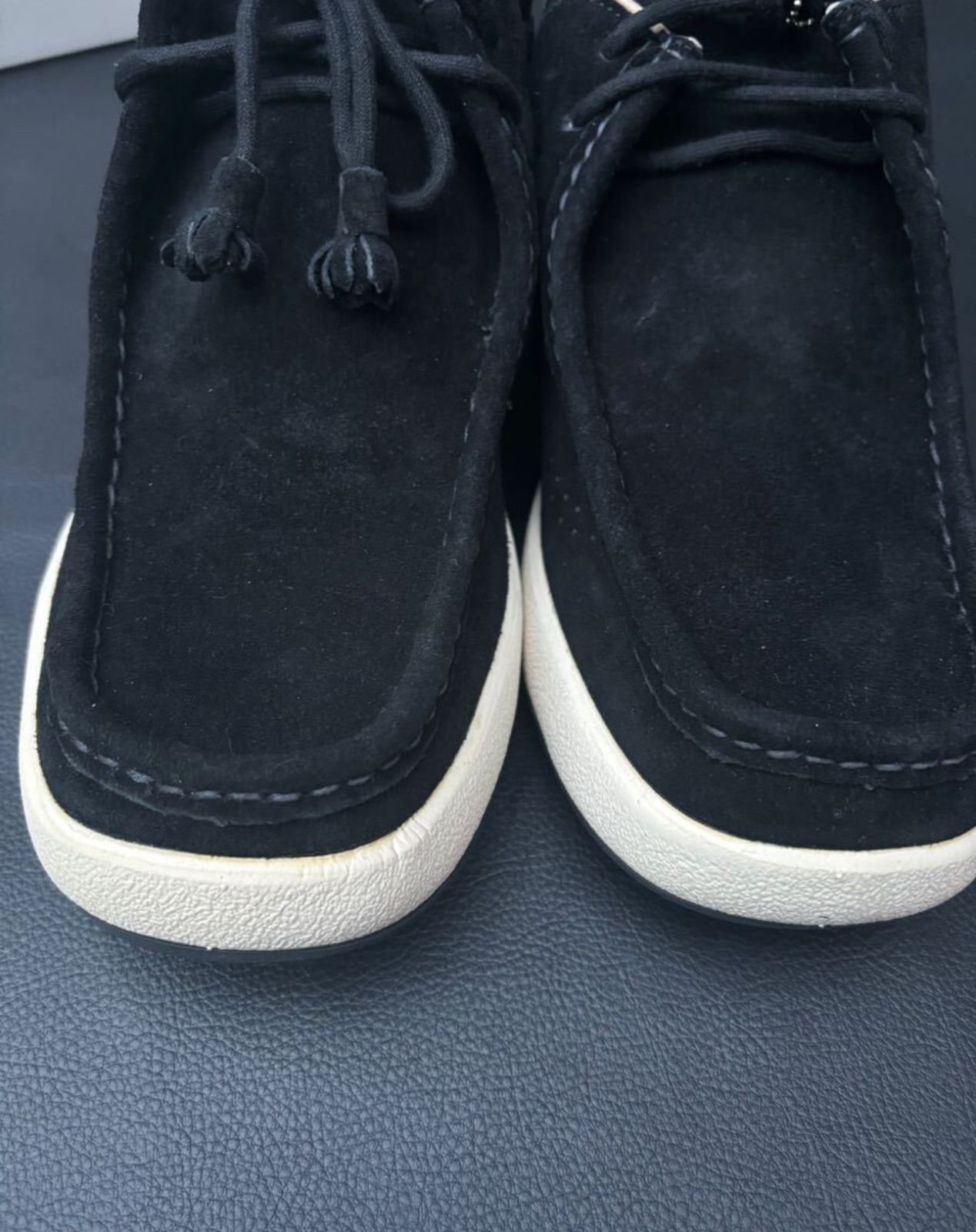 試着程度 新品 VISVIM POLKEーLO US10 ヴィズヴィム レザー シューズ