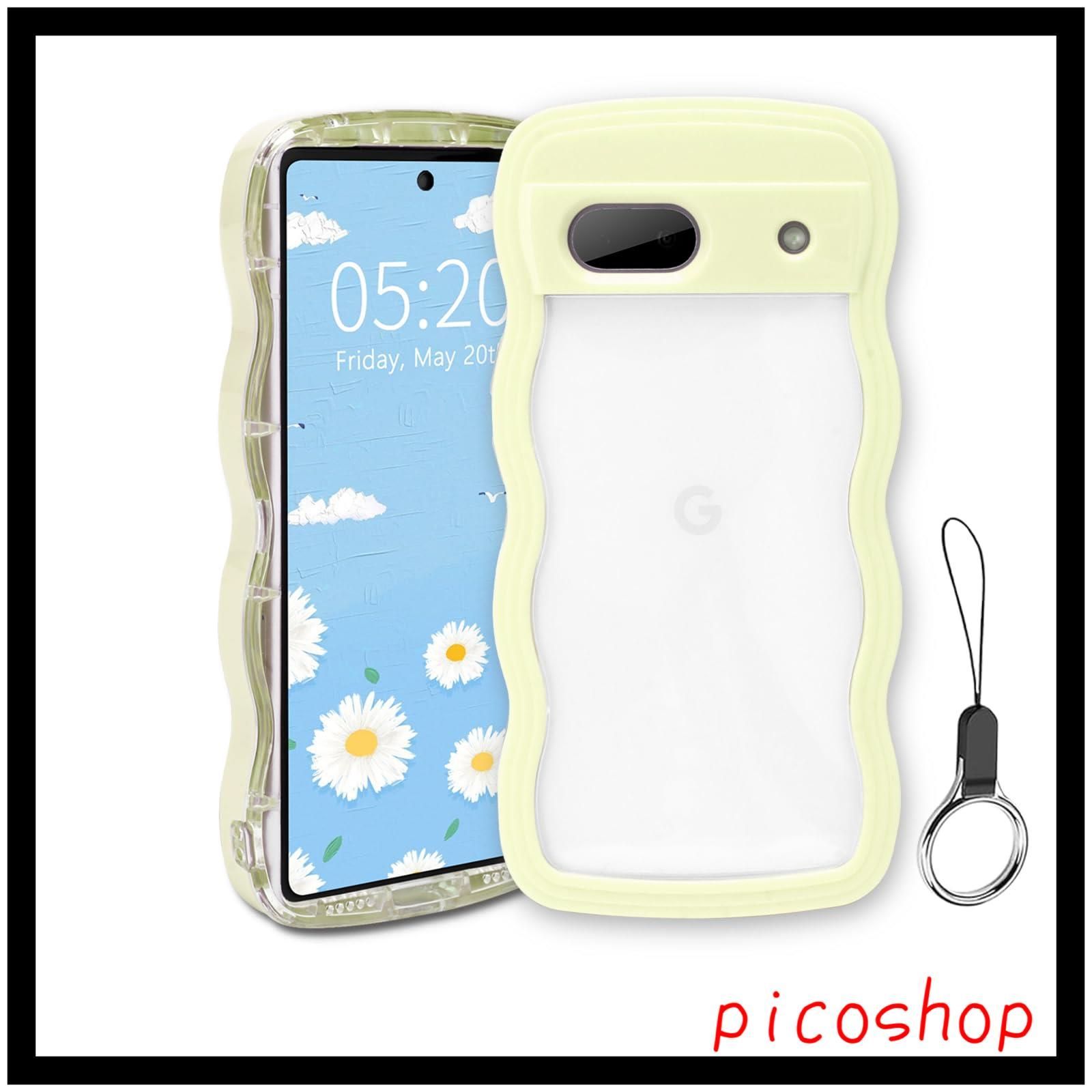 ケース クリア ウェーブ ピクセル 6A 6A TPU波状フレーム うねうね グーグル ピクセル6A 滑り止め スマホケースウェーブ デザイン 手にフィット Pixel 韓国 可愛い 女性用 女子向け 透明 ケースカ