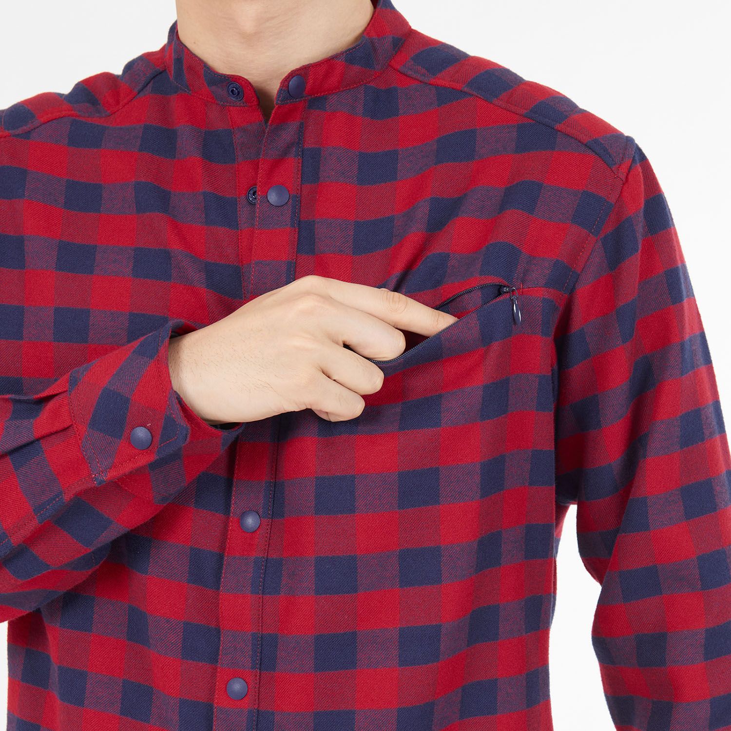 ミレー MILLET アウトドア THERMO CHECK STAND SHIRT LS M N 1546 DEEPRED その他 登山ウェア アウトドアウェア アウトドア