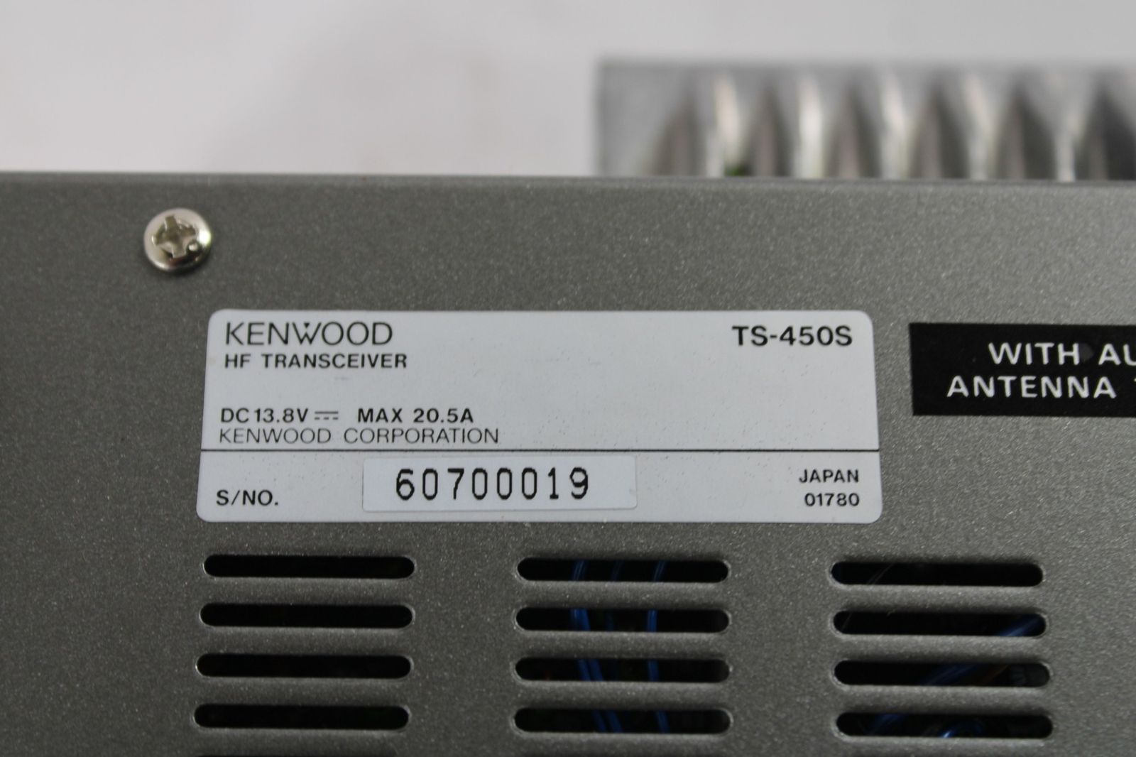 デザイン・サイズが豊富。 現状品 ケンウッド トランシーバー TS-450S KENWOOD アマチュア 無線機 ITA4U0JH6MRR-H10-byebye