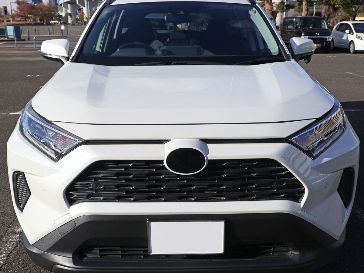 Tint+何度も貼れる エンブレム スモークフィルム RAV4 50系(ブラックスモーク5％) MXAA52/MXAA54/AXAH52/AXAH54 ラブ4 rav4