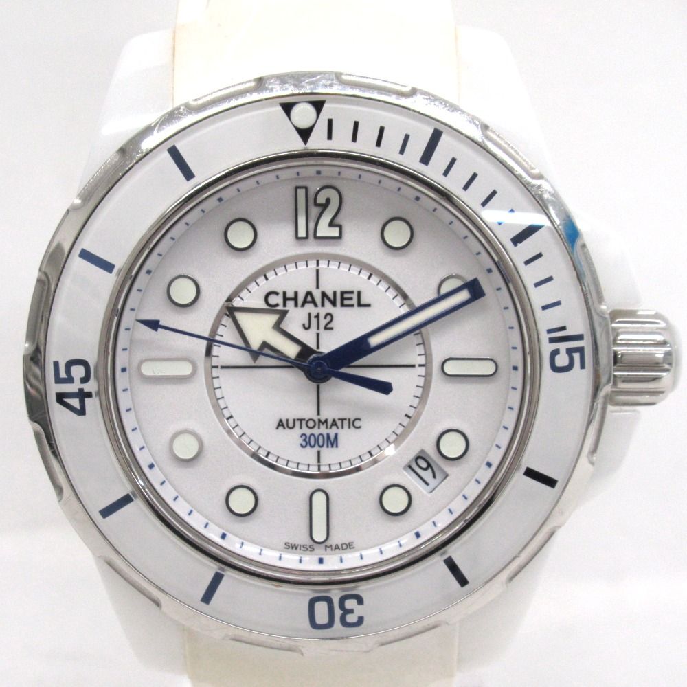 KR220141 シャネル 腕時計 自動巻き セラミック J12 MARINE デイト  