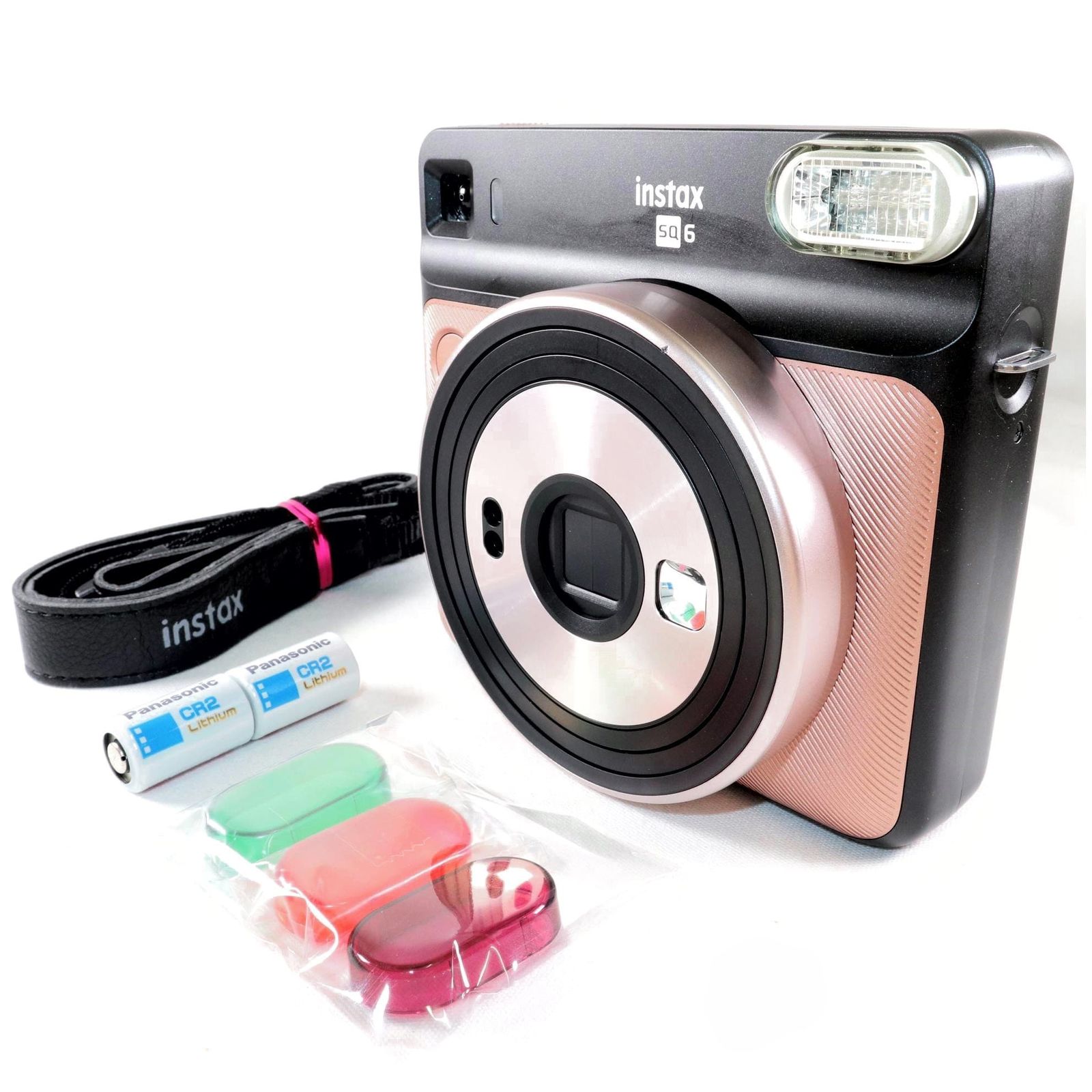 美品》 FUJIFILM instax SQUARE SQ6 ブラッシュゴールド チェキ