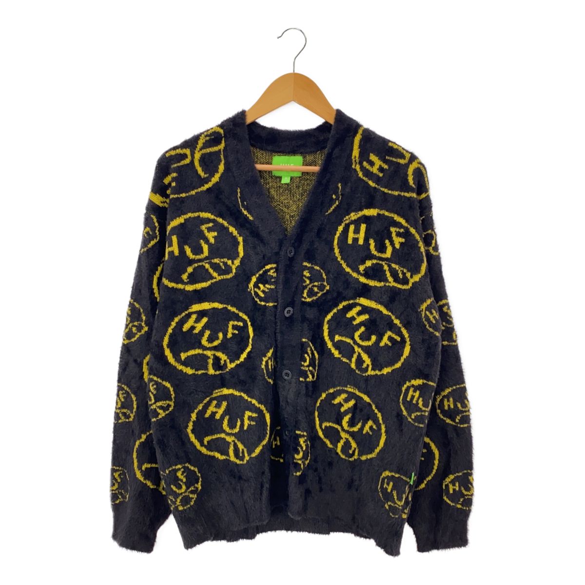 HUF ハフ 22/AW 22H_KN80062 BLAH KNIT CARDIGAN ニットカーディガン M 