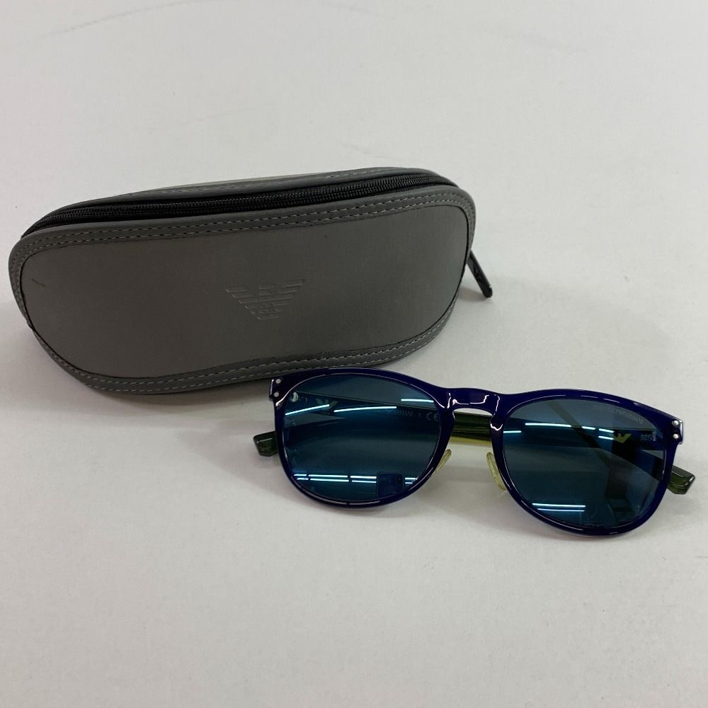 04w4254▽ EMPORIO ARMANI エンポリオアルマーニ サングラス EA4098 5563|55 54□21-145 3N ケース付き ブルーレンズ 八王子店
